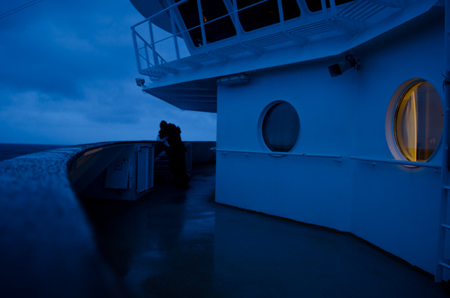 Head forward on Promenade Deck 7 for a fantastic view of the Arctic night! Photo © 2013 Aaron Saunders